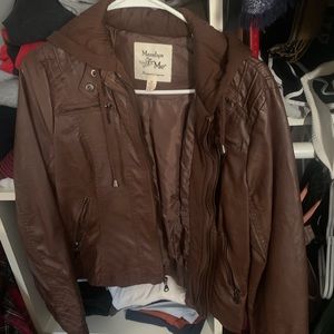Faux leather jacket